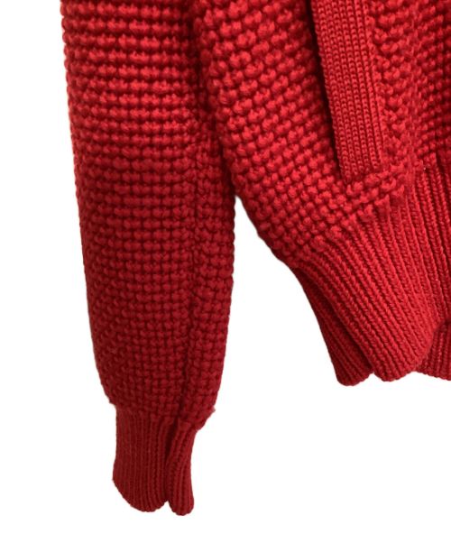 MONCLER GAMME BLEU（モンクレール ガム ブルー）MONCLER GAMME BLEU (モンクレール ガム ブルー) MAGLIONE/ニットカーディガン レッド サイズ:XSの古着・服飾アイテム