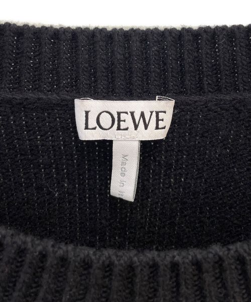 LOEWE（ロエベ）LOEWE (ロエベ) アナグラムセーター ブラック サイズ:XLの古着・服飾アイテム