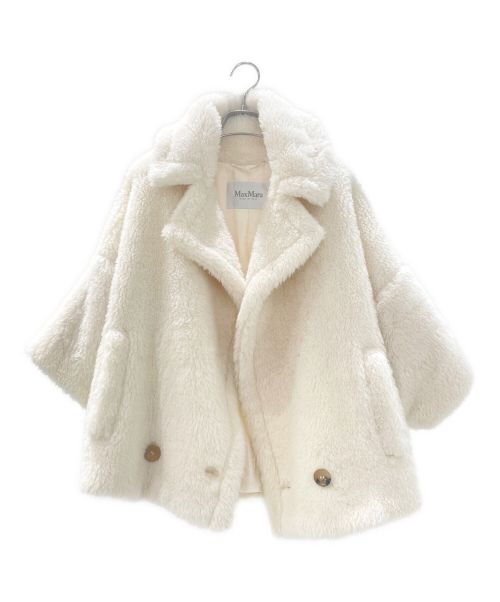 MaxMara（マックスマーラ）MaxMara (マックスマーラ) テディベアショートコート ホワイト サイズ:38の古着・服飾アイテム