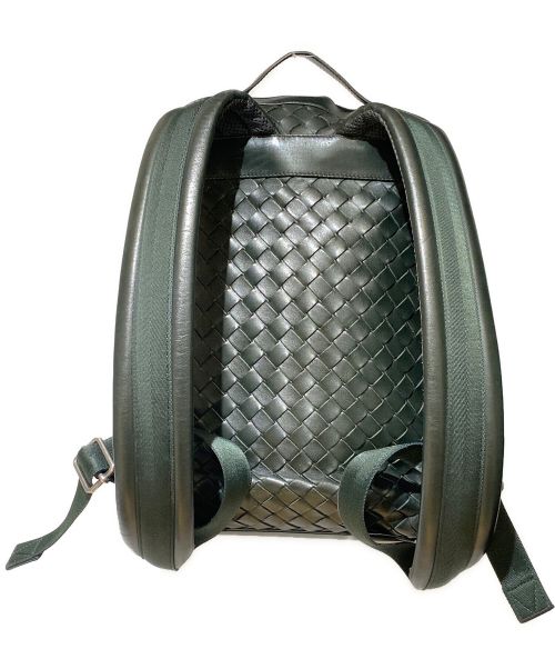 BOTTEGA VENETA（ボッテガベネタ）BOTTEGA VENETA (ボッテガベネタ) イントレチャートバックパック グリーン サイズ:-の古着・服飾アイテム