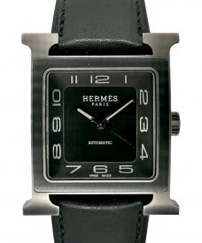 HERMESエルメス）の古着「H Watch Hウォッチ Ref.HH5.841 31mm グレー文字盤」｜ブラック