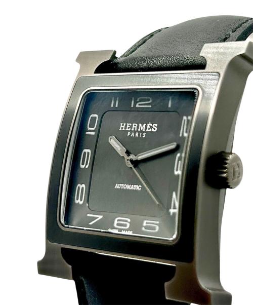 HERMES（エルメス）HERMES (エルメス) 《Hウォッチ》 34mm Ref.HH5.841 ブラック サイズ:34mmの古着・服飾アイテム