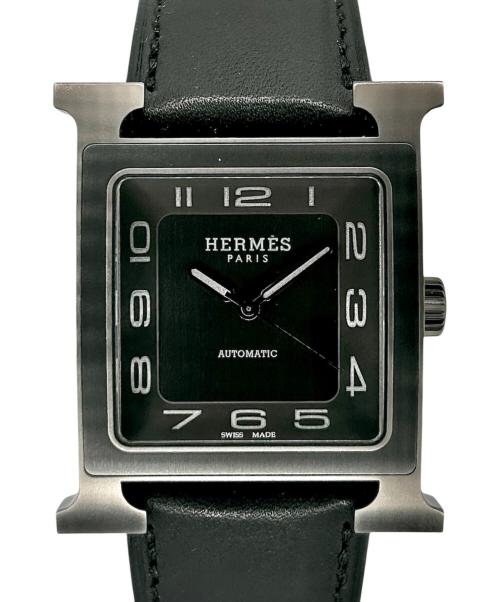 HERMES（エルメス）HERMES (エルメス) 《Hウォッチ》 34mm Ref.HH5.841 ブラック サイズ:34mmの古着・服飾アイテム