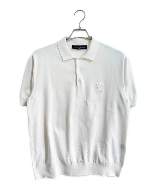 LOUIS VUITTON（ルイ ヴィトン）LOUIS VUITTON (ルイ ヴィトン) LVロゴポロシャツ ホワイト サイズ:XLの古着・服飾アイテム