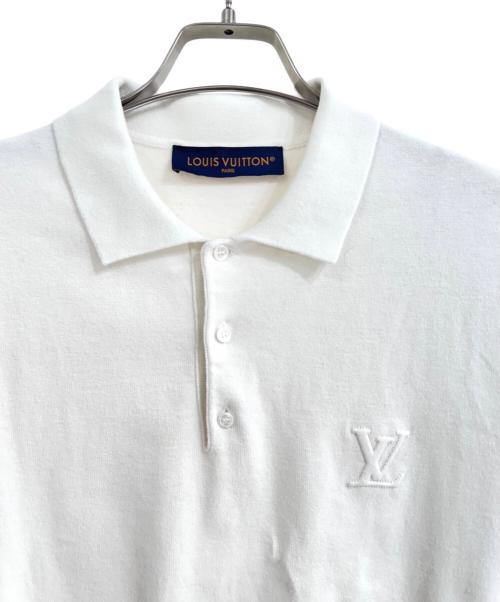 LOUIS VUITTON（ルイ ヴィトン）LOUIS VUITTON (ルイ ヴィトン) LVロゴポロシャツ ホワイト サイズ:XLの古着・服飾アイテム