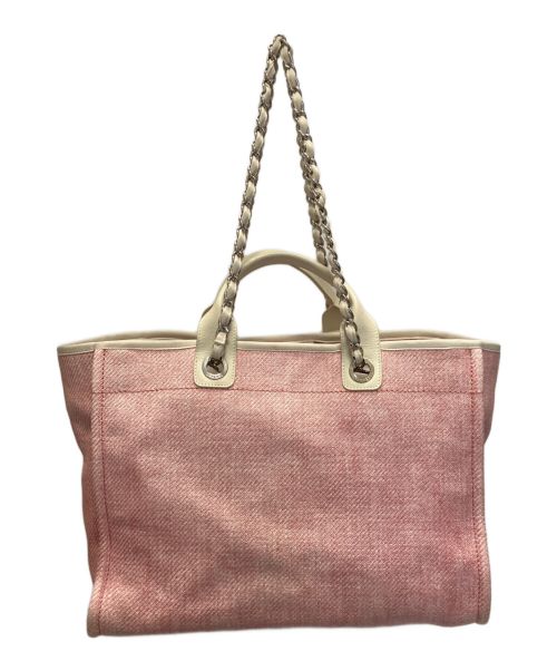 CHANEL（シャネル）CHANEL (シャネル) ドーヴィル GM/ハンドバッグ/チェーンバッグ/トートバッグ/バッグ/鞄/ ピンク サイズ:GMの古着・服飾アイテム