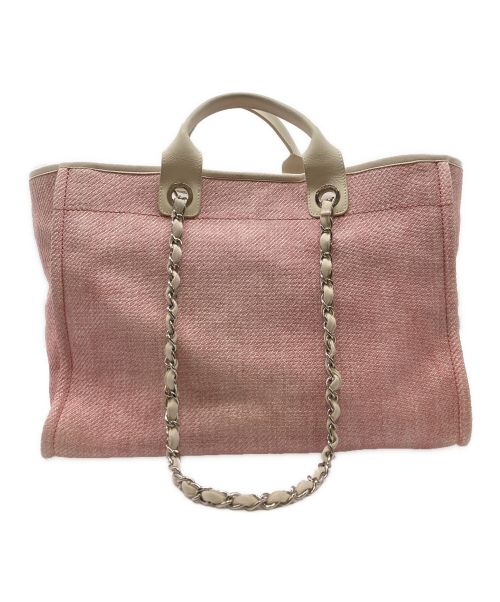 CHANEL（シャネル）CHANEL (シャネル) ドーヴィル GM/ハンドバッグ/チェーンバッグ/トートバッグ/バッグ/鞄/ ピンク サイズ:GMの古着・服飾アイテム