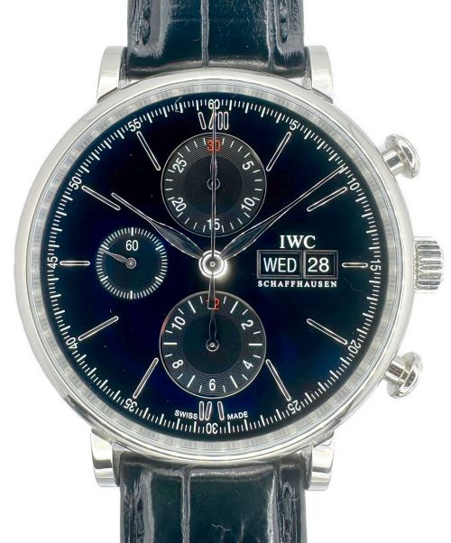 IWC（アイダブリューシー）IWC (アイダブリューシー) ポートフィノ クロノグラフ Ref.IW391029 ブラック サイズ:42mmの古着・服飾アイテム