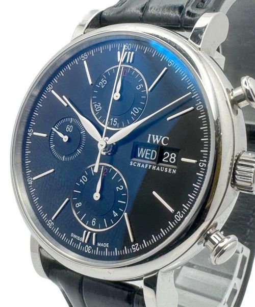 IWC（アイダブリューシー）IWC (アイダブリューシー) ポートフィノ クロノグラフ Ref.IW391029 ブラック サイズ:42mmの古着・服飾アイテム