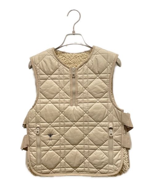 Christian Dior（クリスチャン ディオール）Christian Dior (クリスチャン ディオール) テープロゴベスト ベージュ サイズ:XSの古着・服飾アイテム