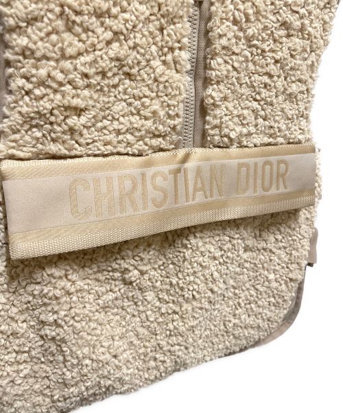 Christian Dior（クリスチャン ディオール）Christian Dior (クリスチャン ディオール) テープロゴベスト ベージュ サイズ:XSの古着・服飾アイテム