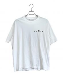 PRADA（プラダ）の古着「転写プリント半袖カットソー」｜ホワイト