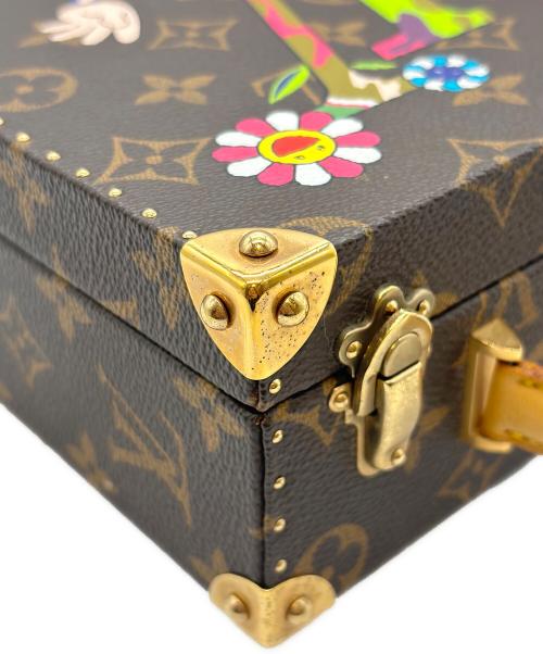LOUIS VUITTON（ルイ ヴィトン）LOUIS VUITTON 村上隆 (ムラカミタカシ) ×村上隆 キャラクテール ジュエリー ボックス Character Tale Jewel Case  ブラウン サイズ:W:18.0cm×H:16.0cm×D:7.5cmの古着・服飾アイテム