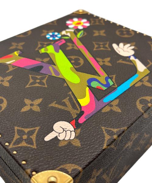 LOUIS VUITTON（ルイ ヴィトン）LOUIS VUITTON 村上隆 (ムラカミタカシ) ×村上隆 キャラクテール ジュエリー ボックス Character Tale Jewel Case  ブラウン サイズ:W:18.0cm×H:16.0cm×D:7.5cmの古着・服飾アイテム