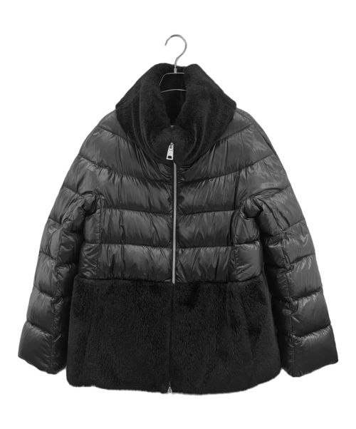 HERNO（ヘルノ）HERNO (ヘルノ) ファーダウン切り替えジャケット ブラック サイズ:42の古着・服飾アイテム