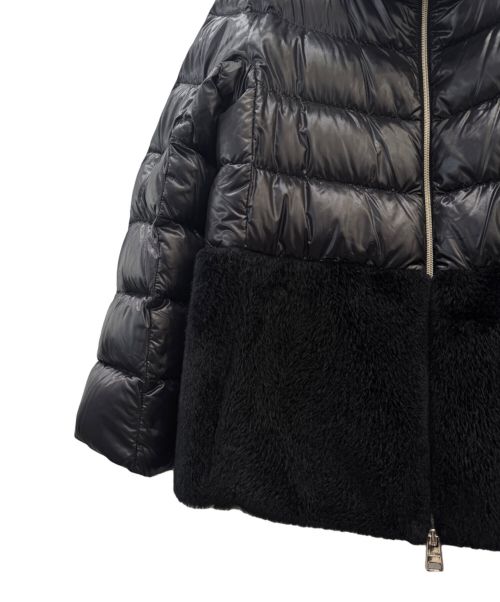 HERNO（ヘルノ）HERNO (ヘルノ) ファーダウン切り替えジャケット ブラック サイズ:42の古着・服飾アイテム