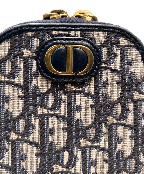 Christian Dior（クリスチャン ディオール）Christian Dior (クリスチャン ディオール) オブリークフォンフォルダー ネイビー×ベージュ サイズ:‐の古着・服飾アイテム