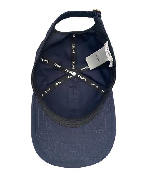CELINE（セリーヌ）CELINE (セリーヌ) イニシャルベースボールキャップ ネイビー サイズ:Lの古着・服飾アイテム