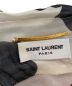 中古・古着 Saint Laurent Paris (サンローランパリ) シルクモスリン ブラウス ホワイト×ブラック サイズ:34：38000円