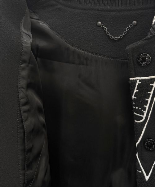 LOUIS VUITTON（ルイ ヴィトン）LOUIS VUITTON (ルイ ヴィトン) NBA (エヌビーエー) NBAバーシティジャケット ブラック サイズ:52の古着・服飾アイテム