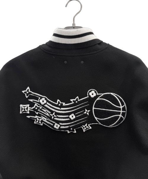 LOUIS VUITTON（ルイ ヴィトン）LOUIS VUITTON (ルイ ヴィトン) NBA (エヌビーエー) NBAバーシティジャケット ブラック サイズ:52の古着・服飾アイテム