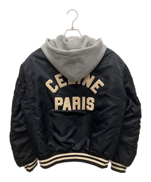 CELINE（セリーヌ）CELINE (セリーヌ) オーバーサイズテディジャケット ブラック サイズ:44の古着・服飾アイテム