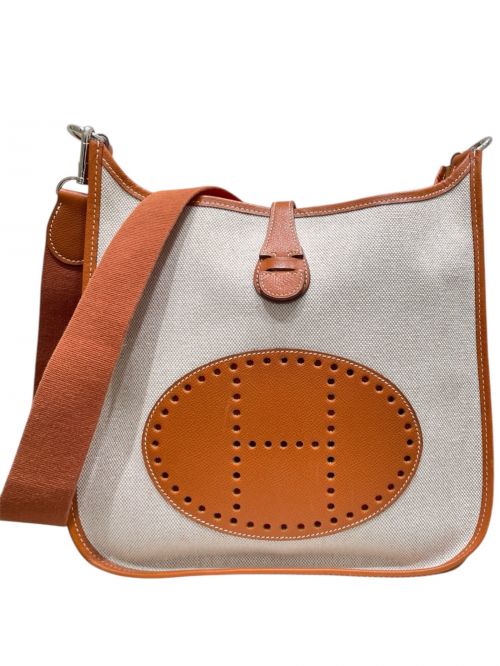 HERMES（エルメス）HERMES (エルメス) エブリン1 PM ブラウン×アイボリー サイズ:PMの古着・服飾アイテム