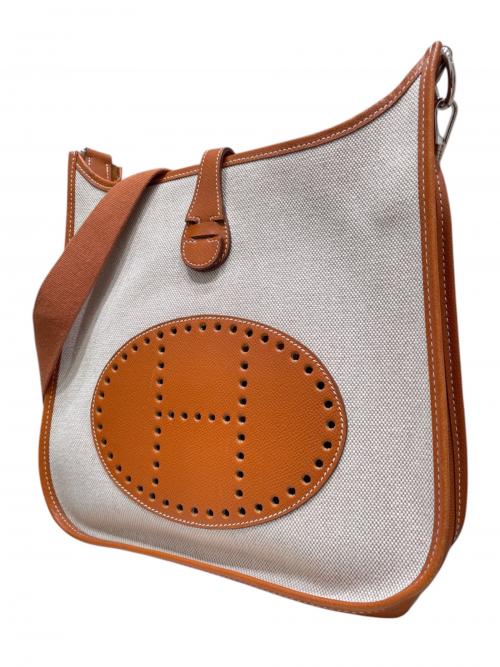 HERMES（エルメス）HERMES (エルメス) エブリン1 PM ブラウン×アイボリー サイズ:PMの古着・服飾アイテム