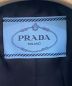 中古・古着 PRADA (プラダ) ダブルブレストギャバジンジャケット ブラック サイズ:36：180000円