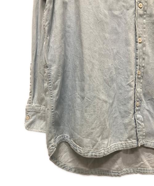 PRADA（プラダ）PRADA (プラダ) ウォッシュ加工デニムシャツ スカイブルー サイズ:36の古着・服飾アイテム