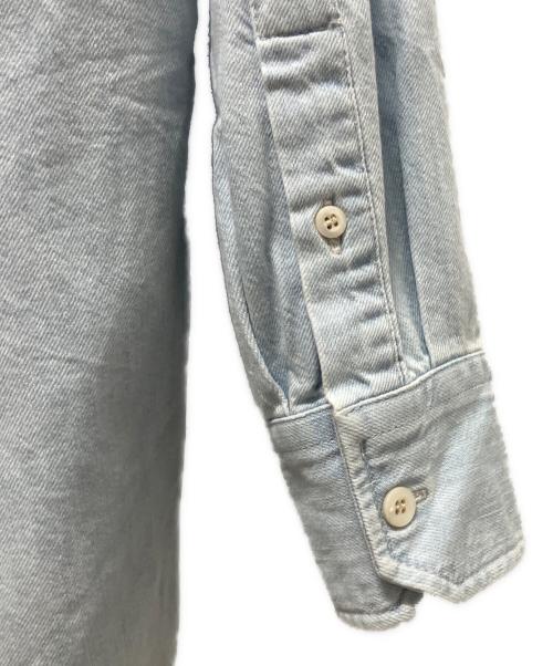 PRADA（プラダ）PRADA (プラダ) ウォッシュ加工デニムシャツ スカイブルー サイズ:36の古着・服飾アイテム