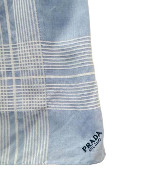 PRADA（プラダ）PRADA (プラダ) Check Cotton mini-dress スカイブルー サイズ:36の古着・服飾アイテム