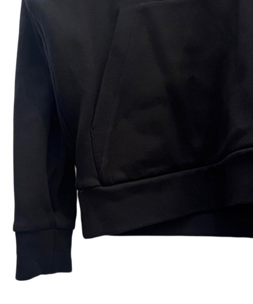 PRADA（プラダ）PRADA (プラダ) ロゴプリントコットンフーディ― ブラック サイズ:Mの古着・服飾アイテム