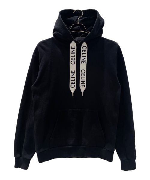 CELINE（セリーヌ）CELINE (セリーヌ) CELINE ルーズ フーディー ブラック サイズ:XSの古着・服飾アイテム