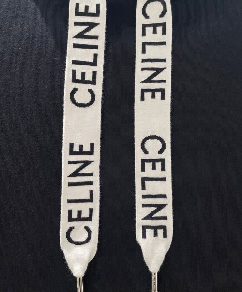 CELINE（セリーヌ）CELINE (セリーヌ) CELINE ルーズ フーディー ブラック サイズ:XSの古着・服飾アイテム