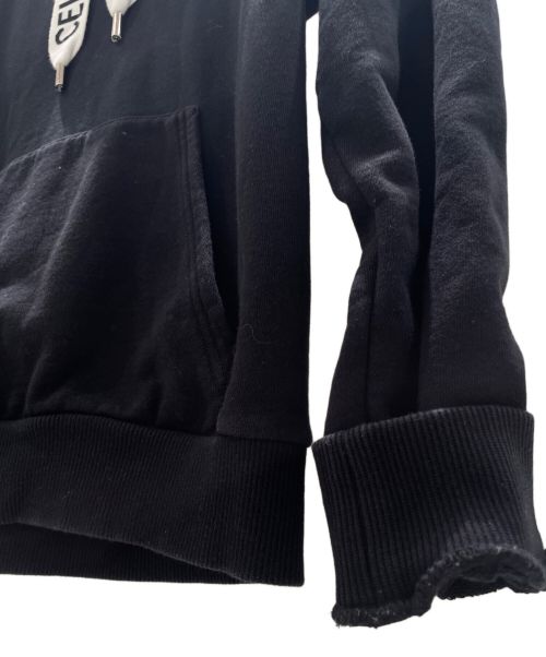CELINE（セリーヌ）CELINE (セリーヌ) CELINE ルーズ フーディー ブラック サイズ:XSの古着・服飾アイテム