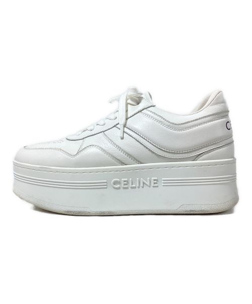 CELINE（セリーヌ）CELINE (セリーヌ) ブロックスニーカー/ウェッジアウトソール  ホワイト サイズ:38の古着・服飾アイテム