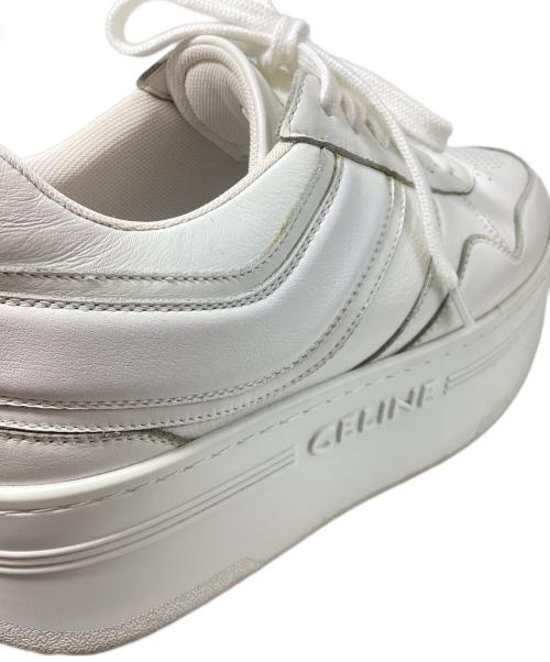 CELINE（セリーヌ）CELINE (セリーヌ) ブロックスニーカー/ウェッジアウトソール  ホワイト サイズ:38の古着・服飾アイテム