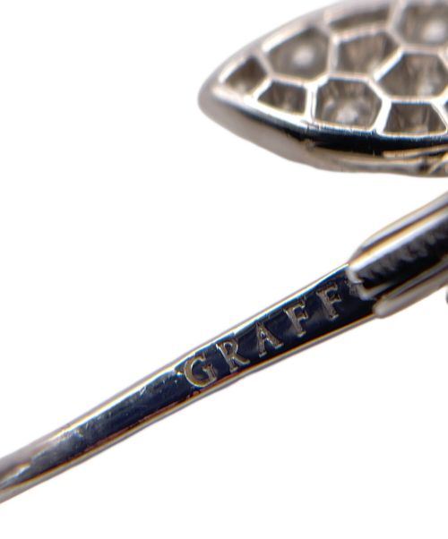 GRAFF（グラフ）GRAFF (グラフ) パヴェ バタフライ ミニ ダイヤモンド ドロップ イヤリングの古着・服飾アイテム