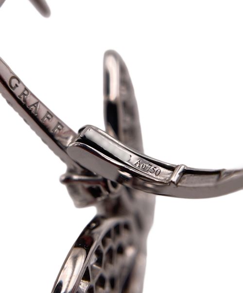 GRAFF（グラフ）GRAFF (グラフ) パヴェ バタフライ ミニ ダイヤモンド ドロップ イヤリングの古着・服飾アイテム