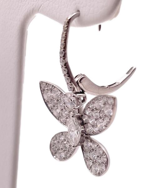 GRAFF（グラフ）GRAFF (グラフ) パヴェ バタフライ ミニ ダイヤモンド ドロップ イヤリングの古着・服飾アイテム
