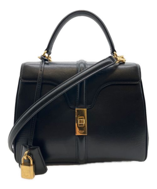 CELINE（セリーヌ）CELINE (セリーヌ) ミニ 16/セーズ/ハンドバック/ショルダーバッグ/2WAYバッグ ブラックの古着・服飾アイテム