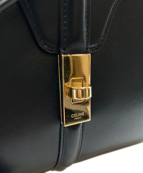 CELINE（セリーヌ）CELINE (セリーヌ) ミニ 16/セーズ/ハンドバック/ショルダーバッグ/2WAYバッグ ブラックの古着・服飾アイテム