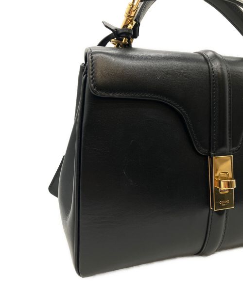 CELINE（セリーヌ）CELINE (セリーヌ) ミニ 16/セーズ/ハンドバック/ショルダーバッグ/2WAYバッグ ブラックの古着・服飾アイテム