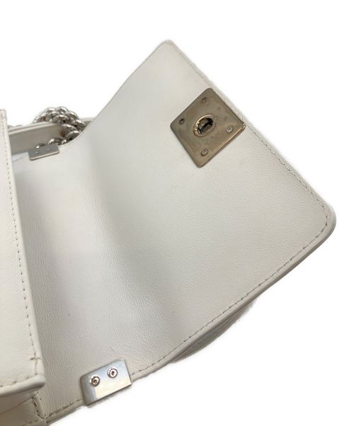 CHANEL（シャネル）CHANEL (シャネル) ボーイシャネル スパンコール/ショルダーバッグ ホワイト サイズ:20の古着・服飾アイテム