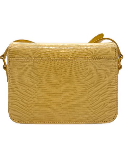 CELINE（セリーヌ）CELINE (セリーヌ) ティーントリオンフバッグ イエローの古着・服飾アイテム