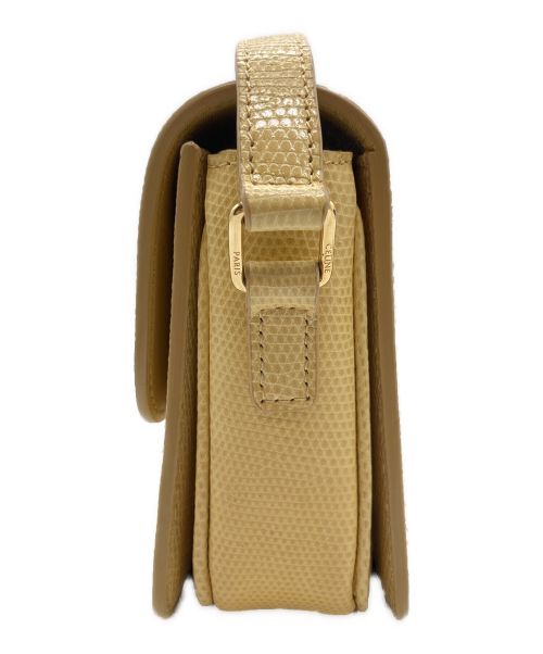 CELINE（セリーヌ）CELINE (セリーヌ) ティーントリオンフバッグ イエローの古着・服飾アイテム