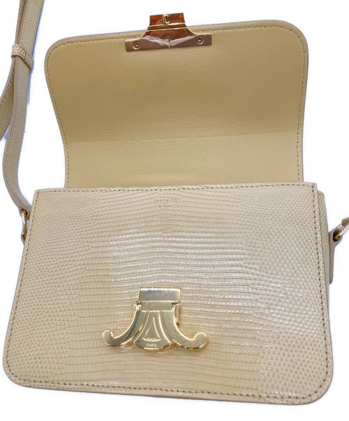 CELINE（セリーヌ）CELINE (セリーヌ) ティーントリオンフバッグ イエローの古着・服飾アイテム
