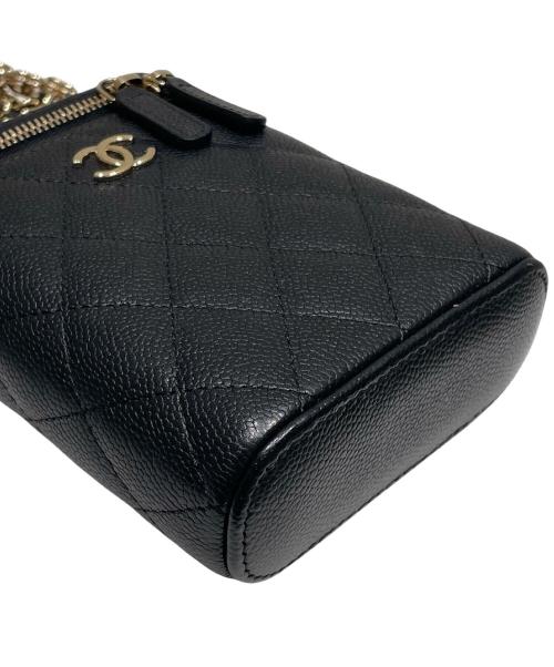 CHANEL（シャネル）CHANEL (シャネル) マトラッセショルダーポーチ ブラック サイズ:‐の古着・服飾アイテム