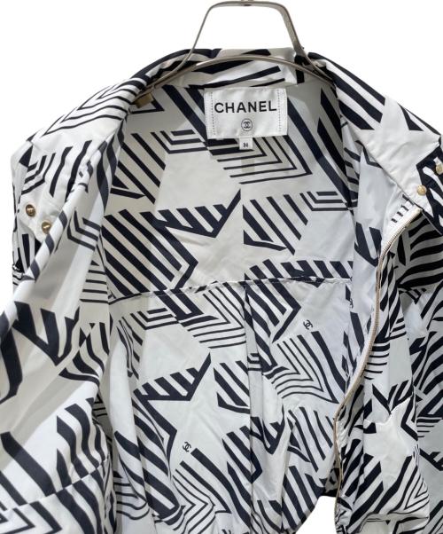 CHANEL（シャネル）CHANEL (シャネル) P74 ココビーチナイロンブルゾン ホワイト サイズ:36の古着・服飾アイテム
